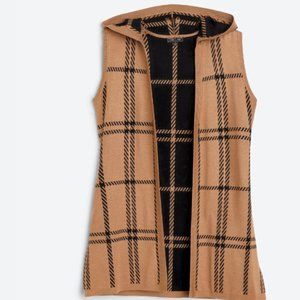 NEW - LETY & ME Masey Hooded Sleeveless Cardigan  NWT